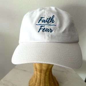 Faith over fear Strap-back hat